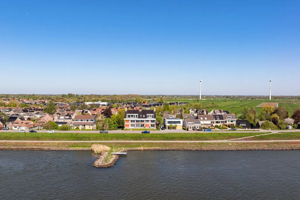 Vue aérienne - Penthouse with River View in Boven-Hardinxveld