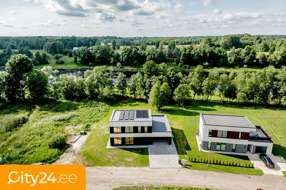 Vue aérienne - New Stone House with Balcony in Sindi