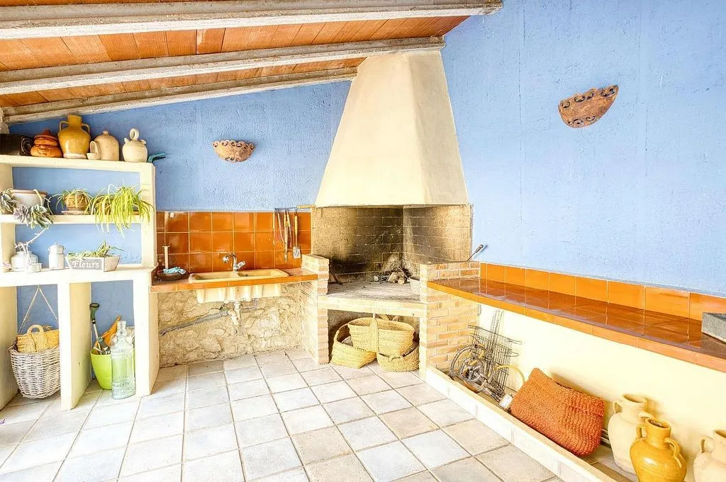 Köök - Restored Chalet with Olive Grove in Castalla