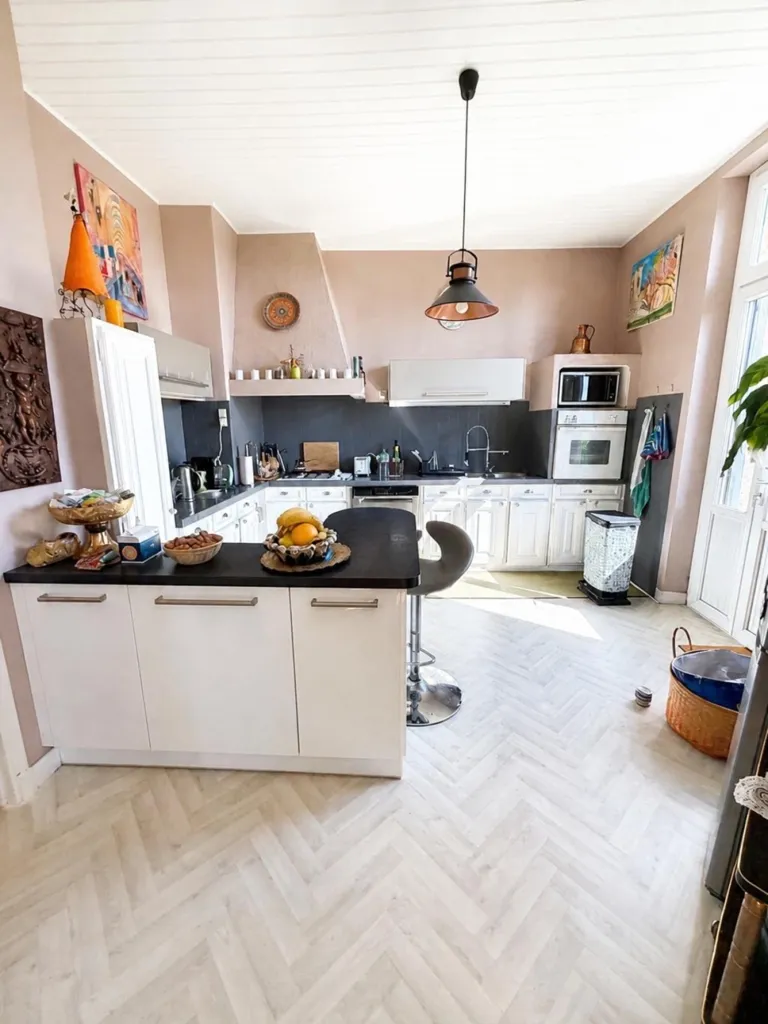 Cuisine - Maison en Pierre avec Vue sur la Dordogne à Sainte Colombe