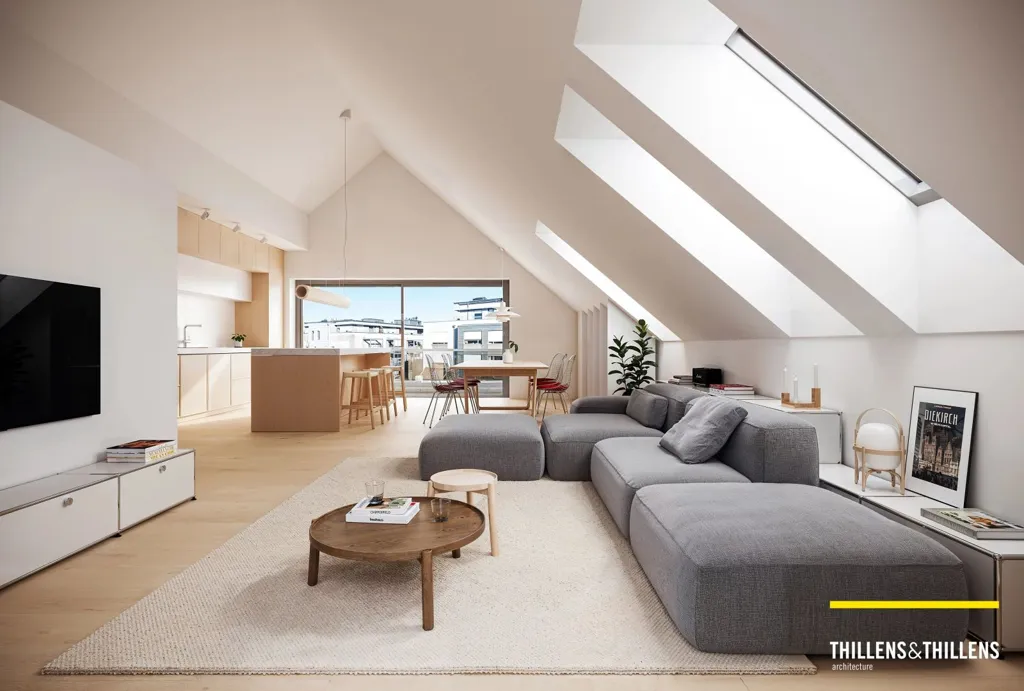 Séjour - Appartement avec Loggia dans le Centre de Diekirch