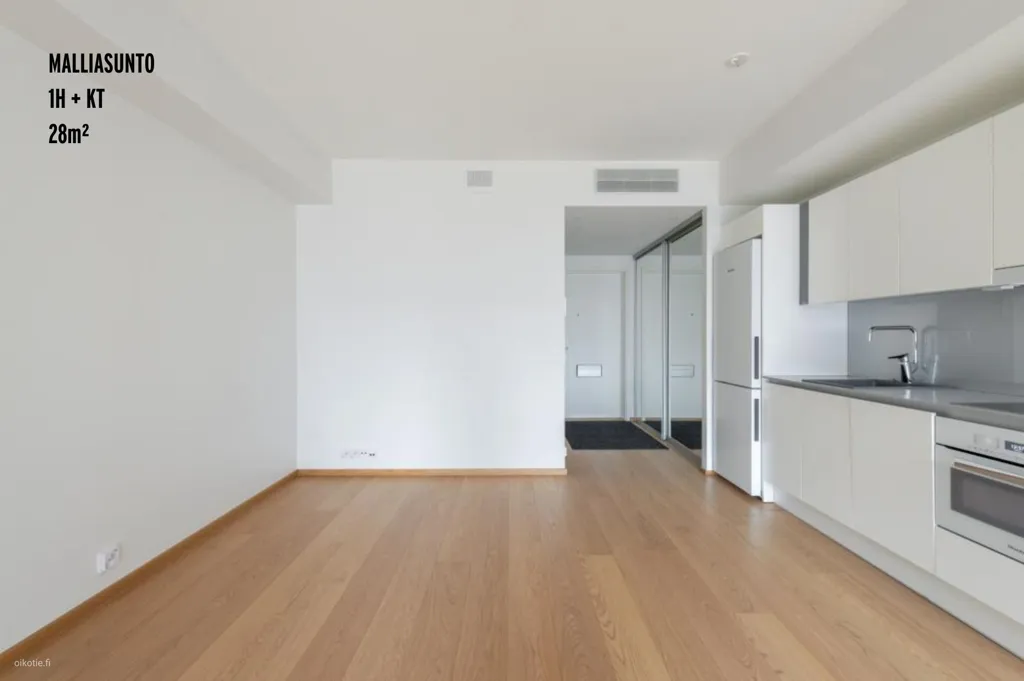Cuisine - Apartment with Balcony in Kupittaa, Turku