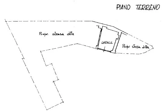 Floor Plan - Bifamiliar House with Private Courtyard in Agliè