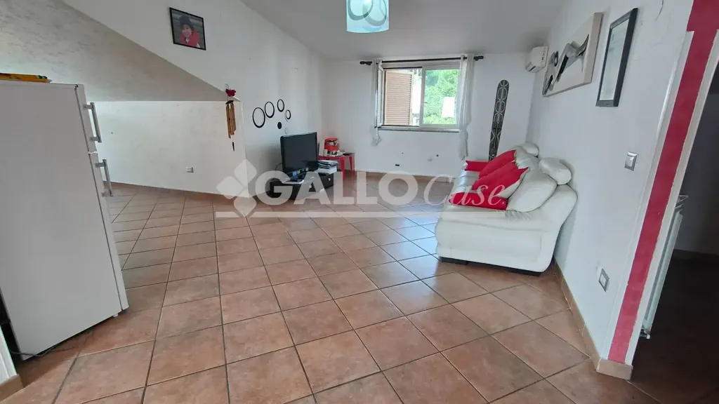 Living Room - Mansard Apartment with Balcony in Paola