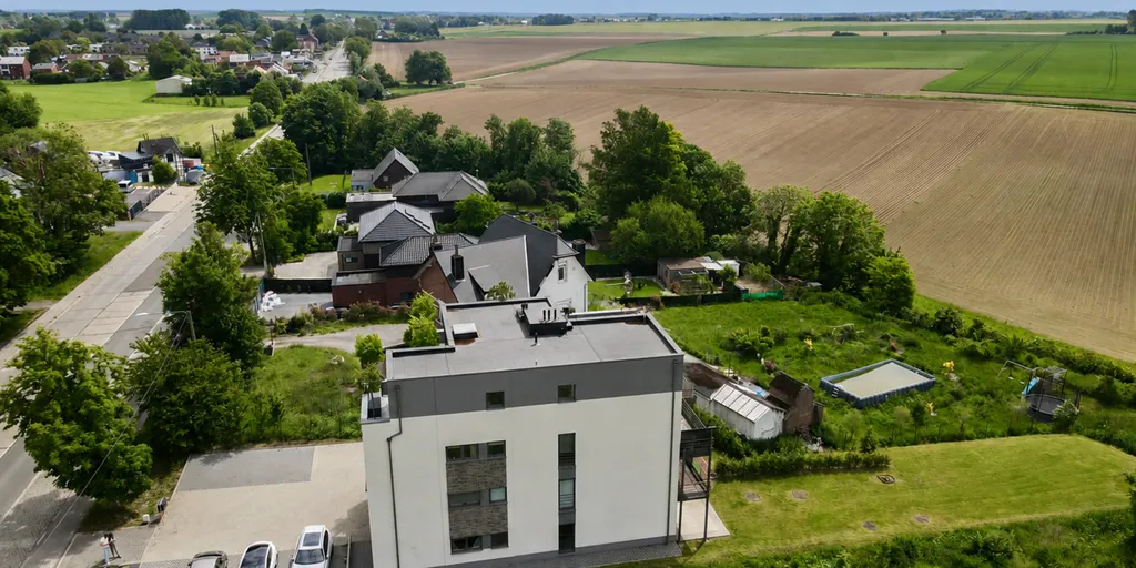 Vue aérienne - Penthouse avec Terrasse de 80 m² à Binche