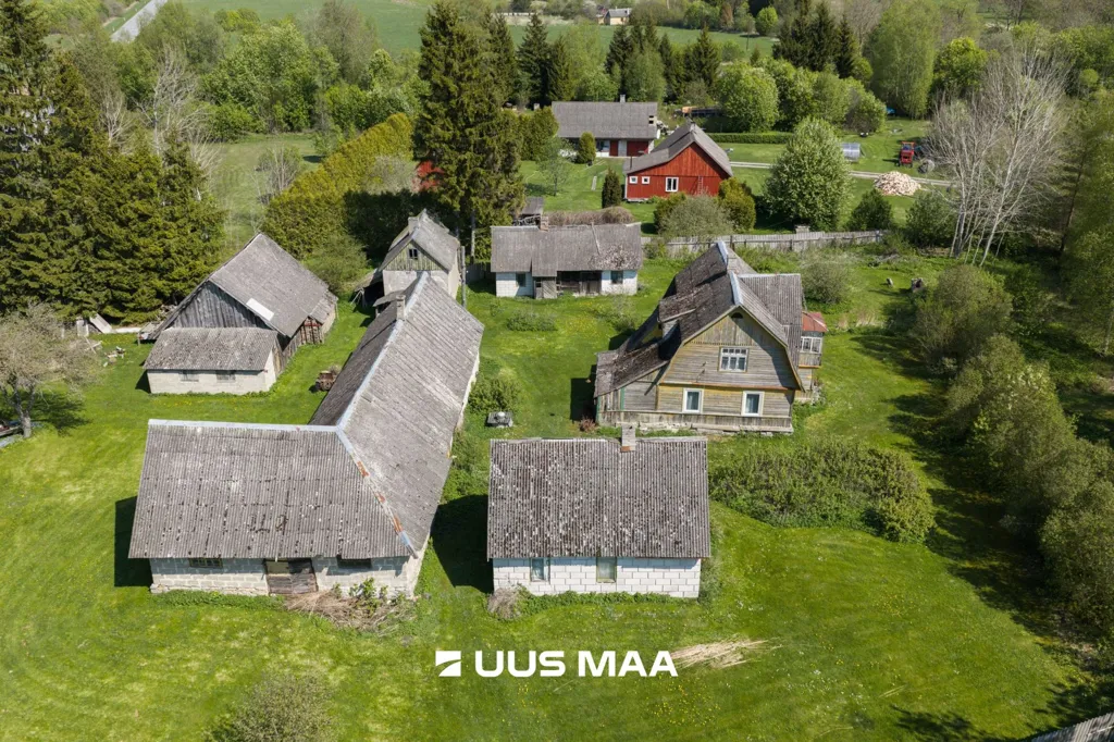 Aerial - Extensive Land with Renovation Potential in Sakla, Saaremaa