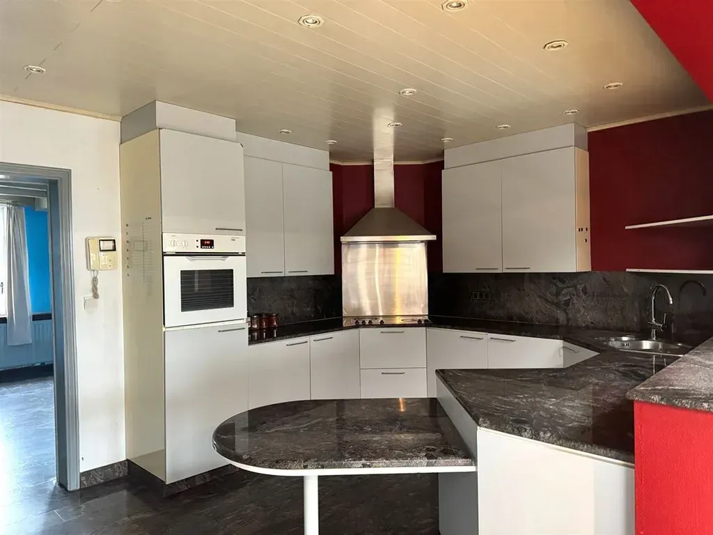 Kitchen - Rural House with West View in Zwevegem