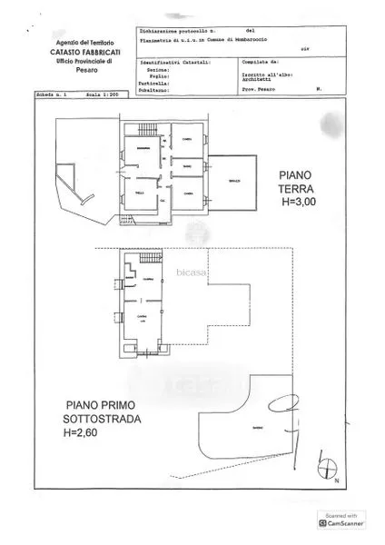 Plaan - Apartment with Hill View in Mombaroccio