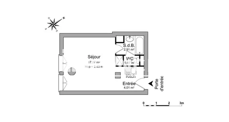 1-room apartment in NANTES