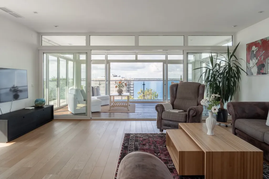 Séjour - Architectural Villa with Sea View in Helsingborg