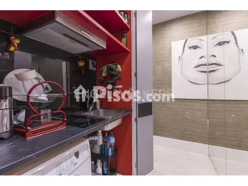Köök - Modern Studio Flat with Balcony in Madrid Centre