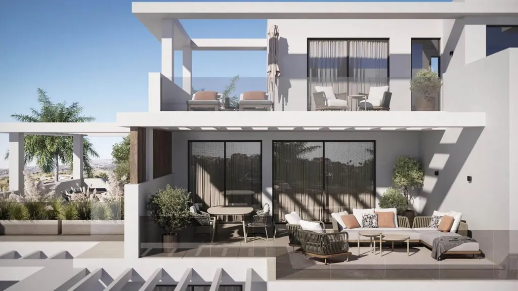 Terrasse - Apartment with Pool in Estepona Centro