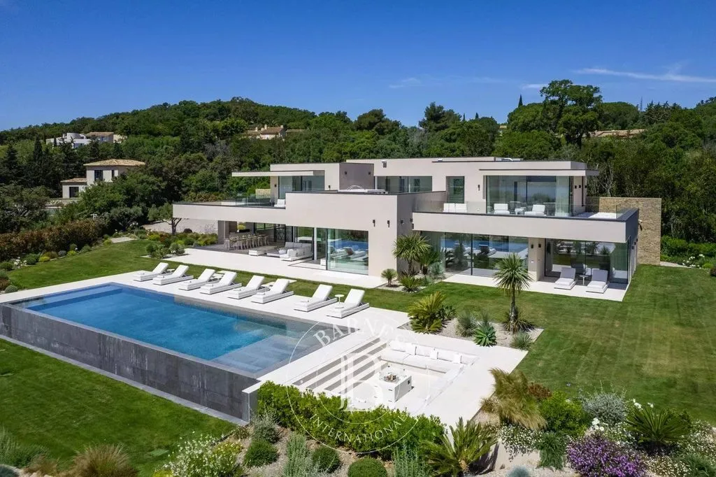 Aerial - Luxury Villa with Sea View in Grimaud