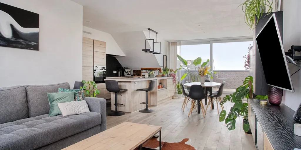 Séjour - Appartement Moderne avec Terrasse à Kortemark