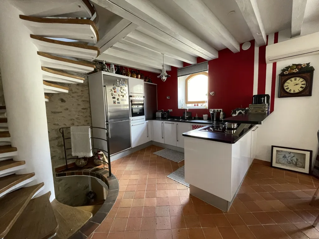 Cocina - Stone House with Terrace in Ille-sur-Têt