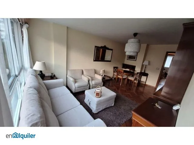 Living Room - Furnished Flat with Terrace in Fonteculler