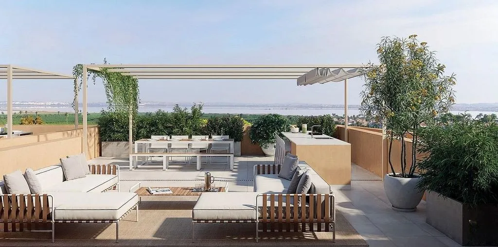 Terrass - Duplex with Pool and Terrace in Los Balcones, Torrevieja