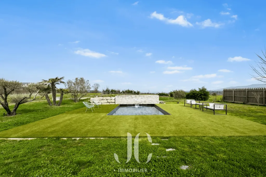 Jardin - Maison de Luxe avec Piscine à Lentilly
