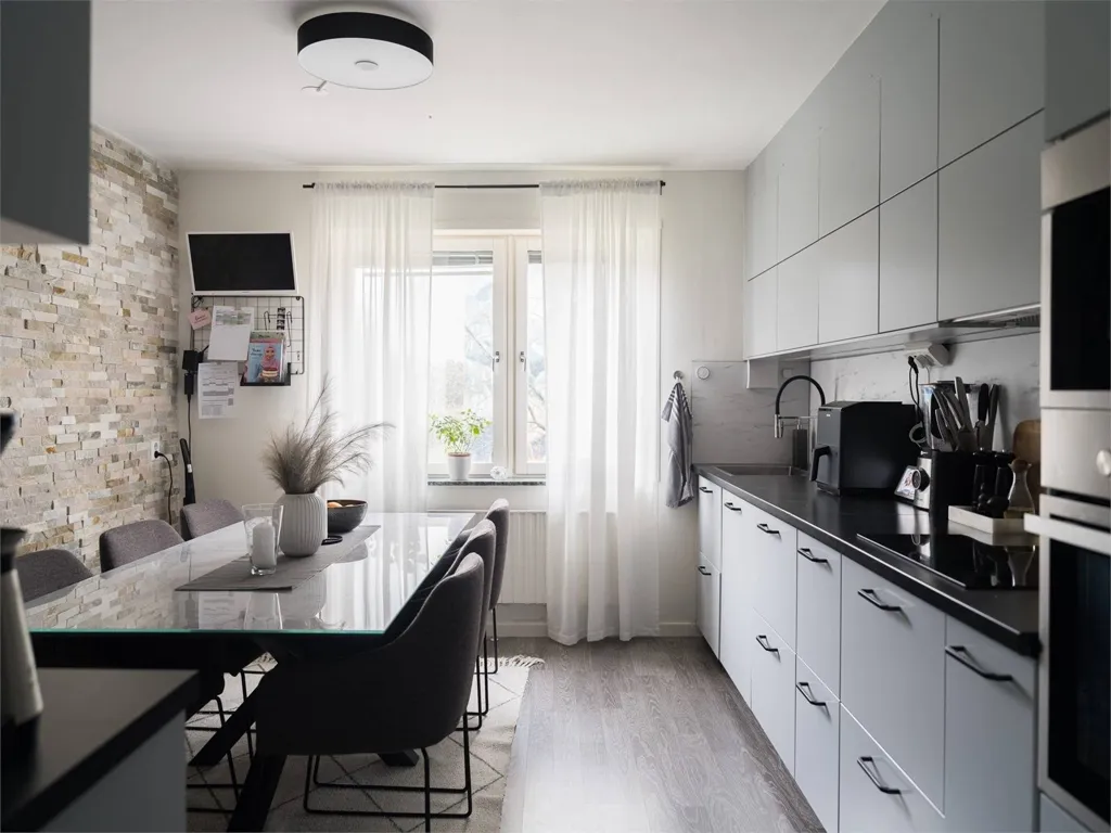 Cuisine - Apartment with Balcony in HSB Brf Ida