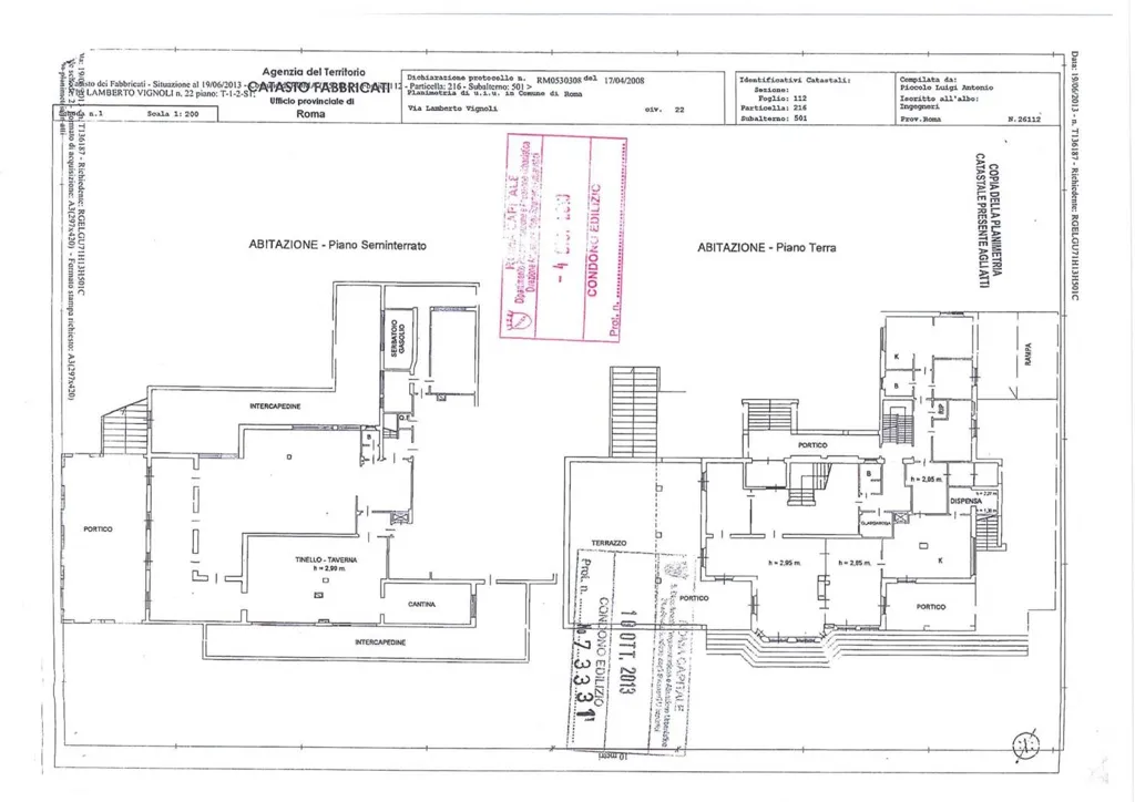 Plan - Luxury Villa with Large Park in Rome