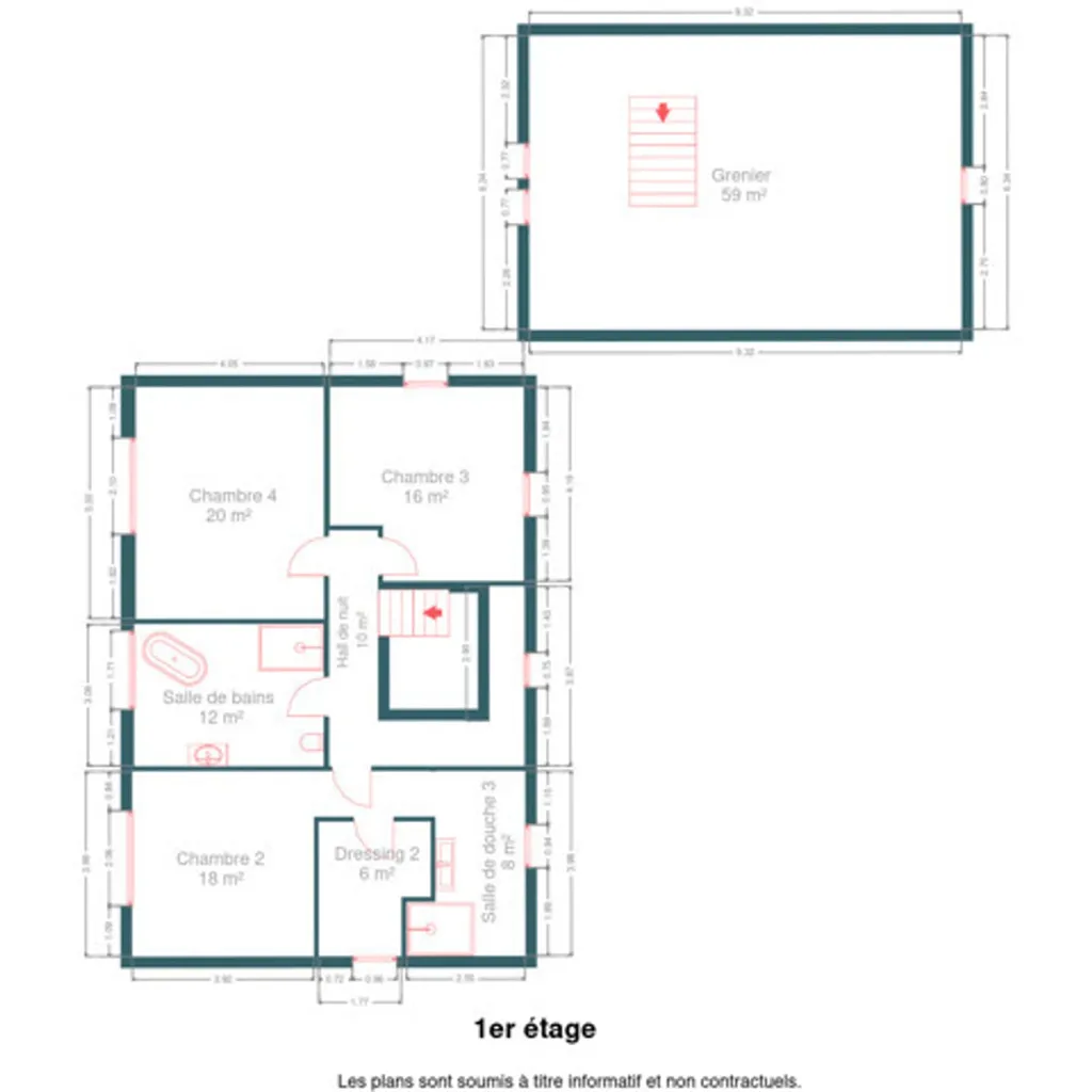 Plan - Villa avec Jacuzzi et Suites à Sougnée-Remouchamps