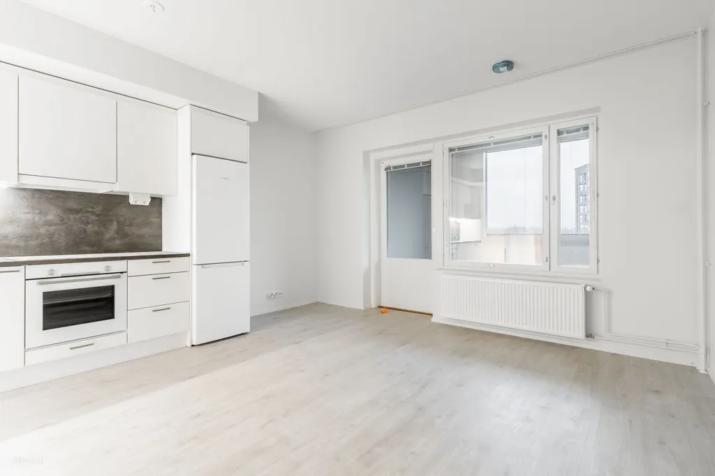 Cucina - Bright Studio with Balcony in Vantaa's Kivistö