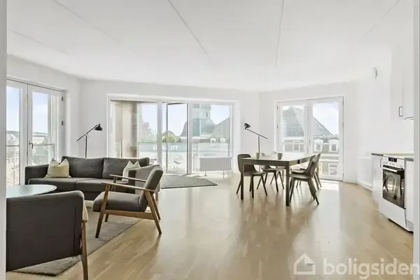 Séjour - Apartment with Garden View in Odense