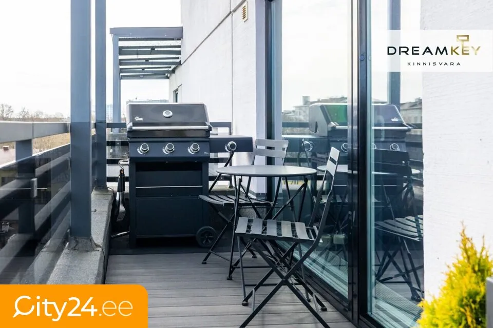 Balcon - Penthouse with Sea View in Tallinn
