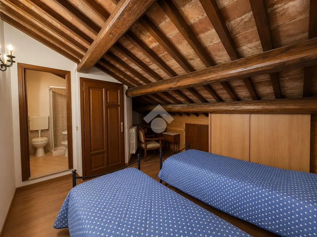 Camere da letto - Historic Apartments with Piazza View in Bagnaia