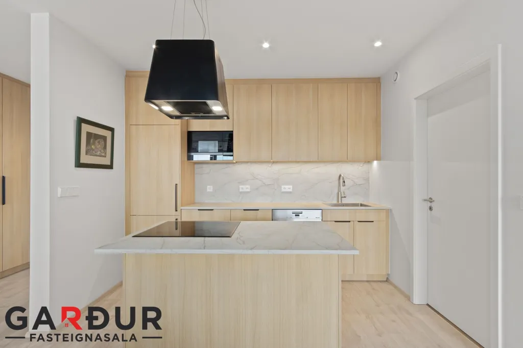 Köök - Apartment with Sea View in Reykjavík