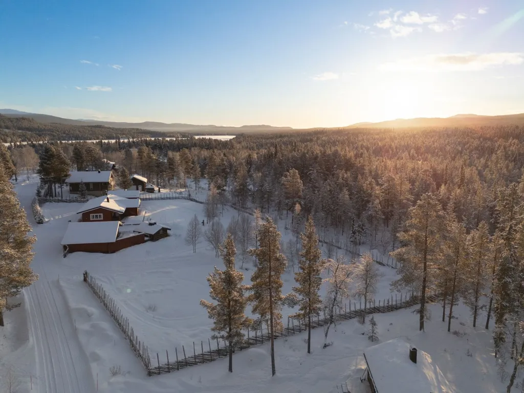 Õhuvaade - Plot with Garden in Söromsjön, Jämtland