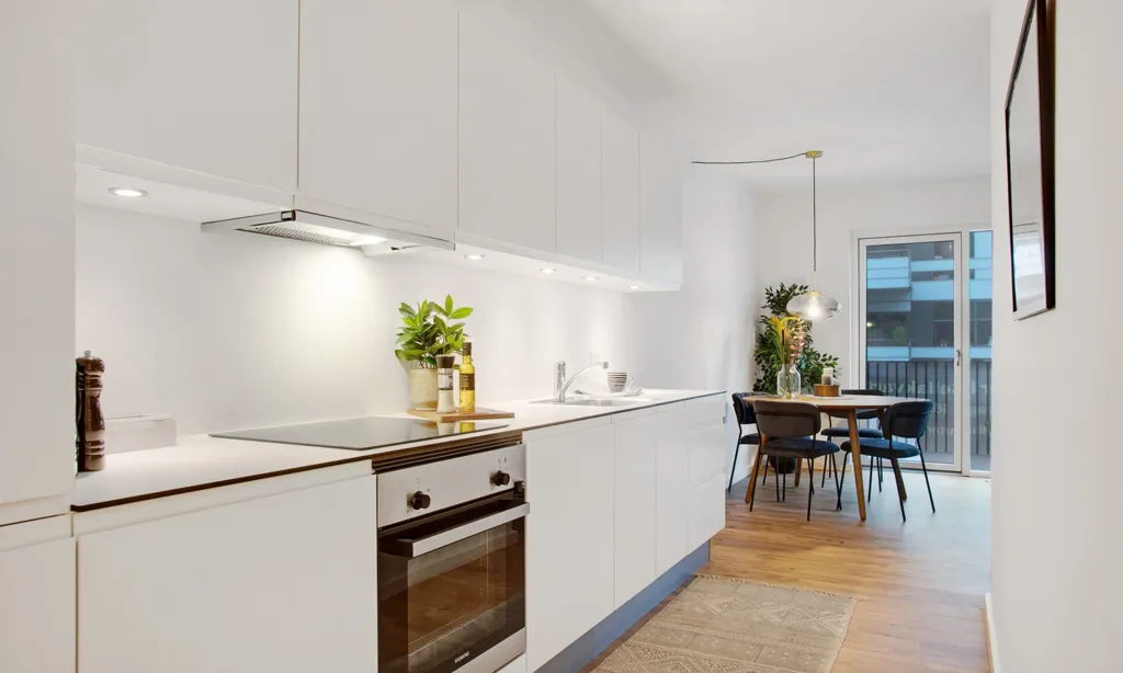 Köök - 2-Bedroom Flat with Modern Amenities in Ørestad