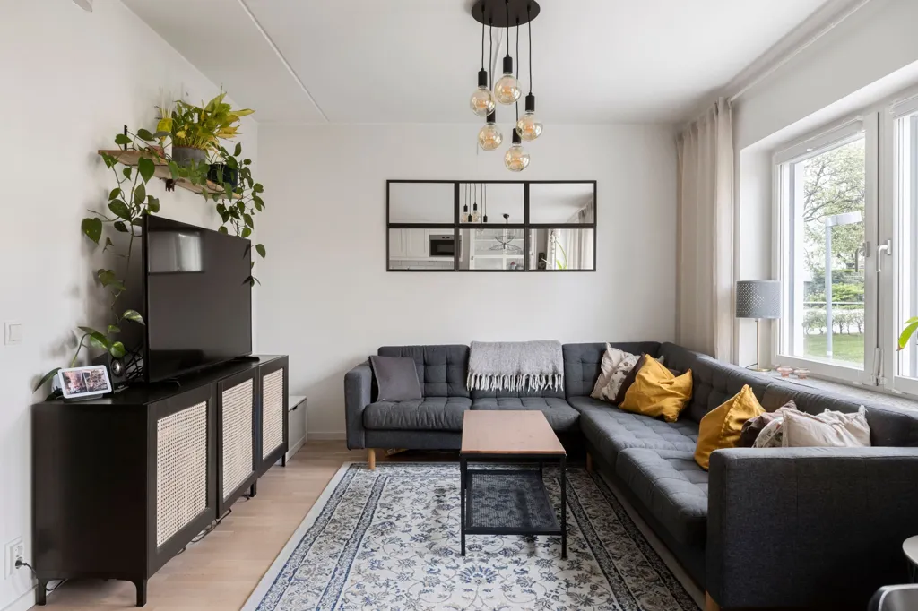Soggiorno - Modern Flat with Balcony in Kongahälla
