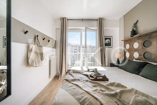 Chambres - Appartement Meublé avec Ascenseur à Paris 15e