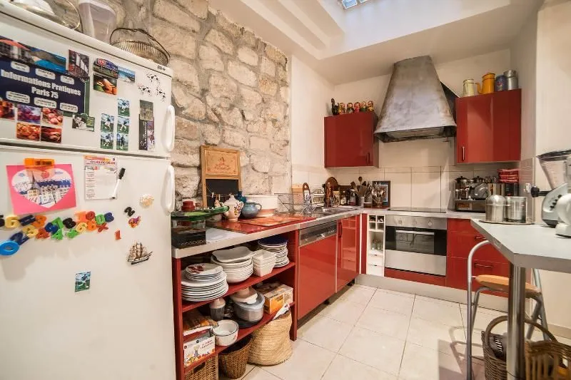 Köök - Student-Friendly Room with Kitchen in Paris 15
