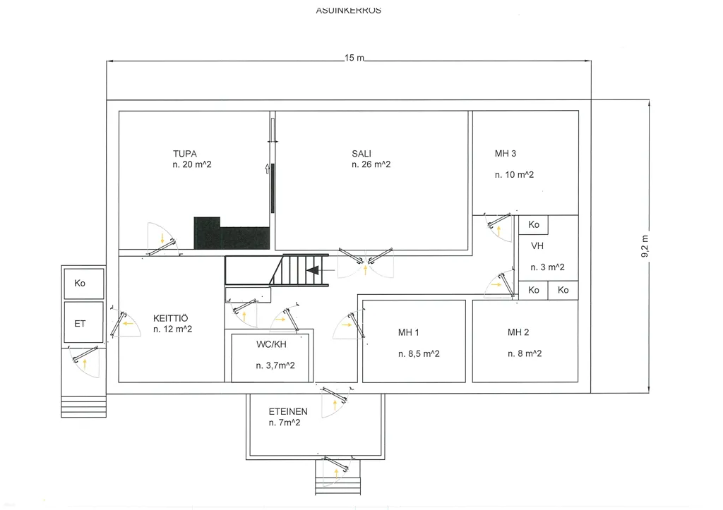 Planimetria - Renovatable Cottage with Sauna in Forest Setting