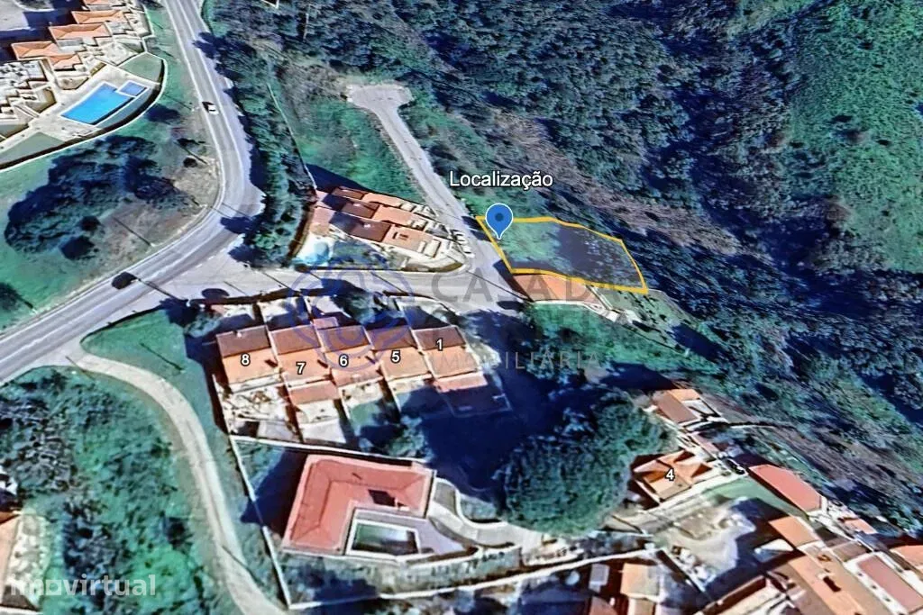 Vue aérienne - Construction Plot with Sea View in Sesimbra