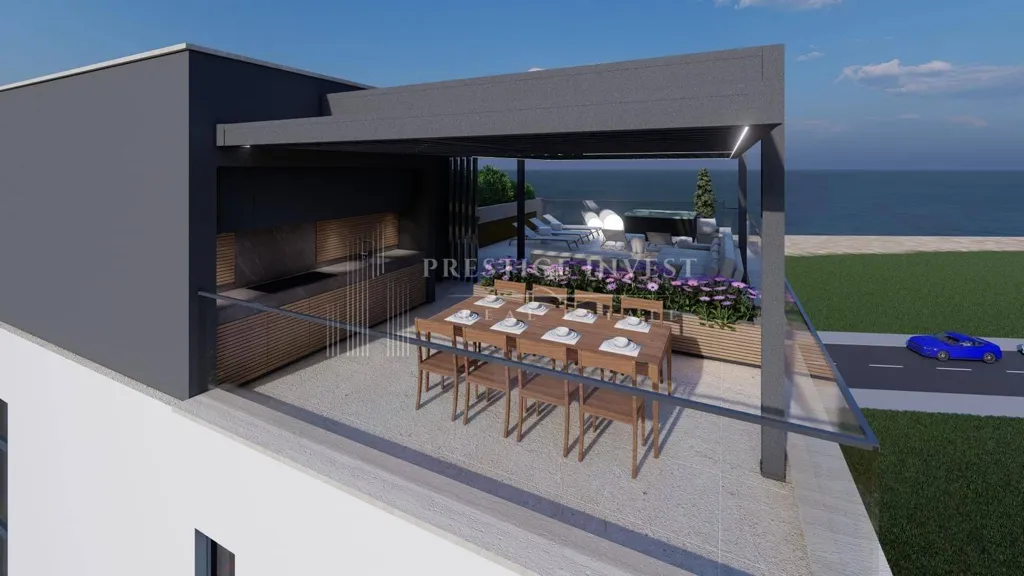 Terrace - Modern Apartment with Sea View in Sukošan