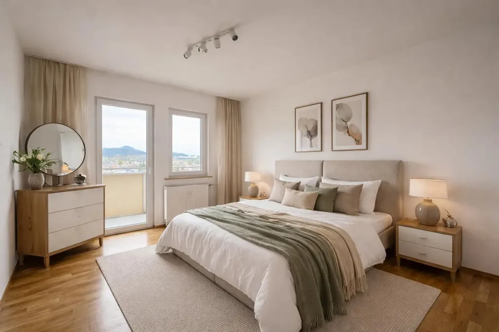 Chambres - 1.5-Bed Apartment with Loggia in Viktring