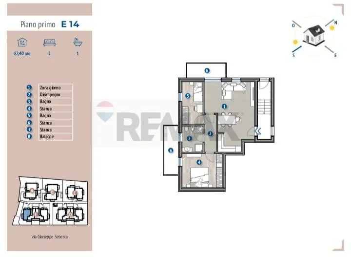 Plan - Newly Built Apartment with Mountain View in San Michele all'Adige