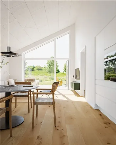 Dining Room - Single-Level House with Balcony in Kongehøjen