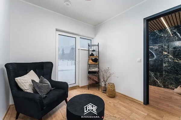 Living Room - Contemporary Brick House with Garden in Pärnu