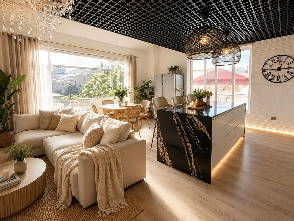 Séjour - Loft-Duplex with A/C in Industrial Zone