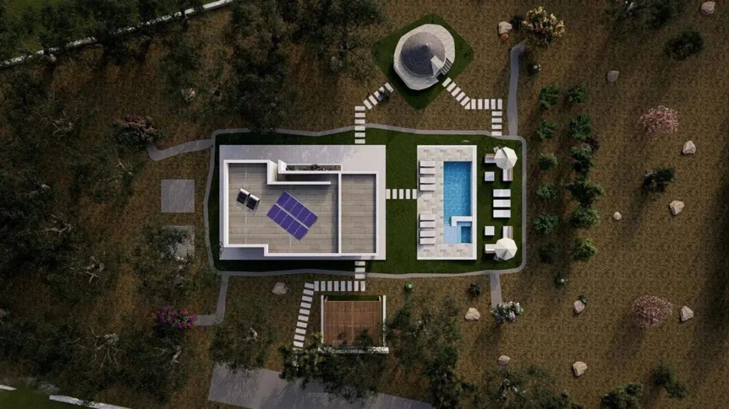 Õhuvaade - Approved Villa Project with Pool in Ostuni