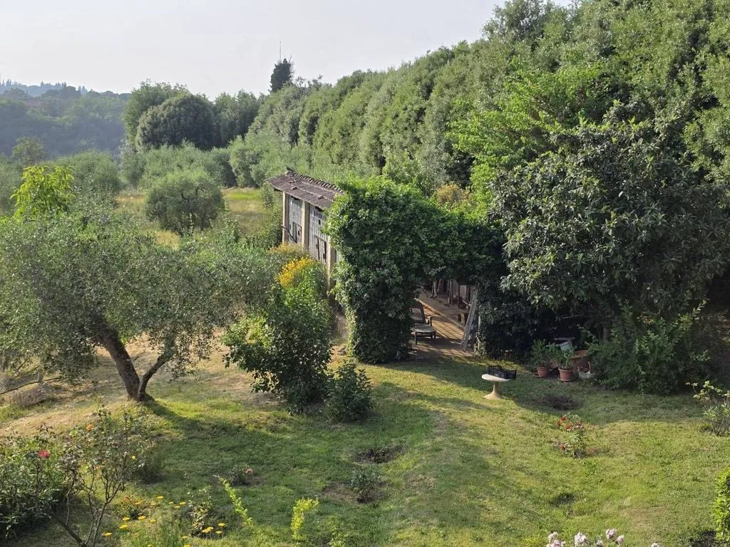Aerial - Baroque Villa with Private Garden in Siena