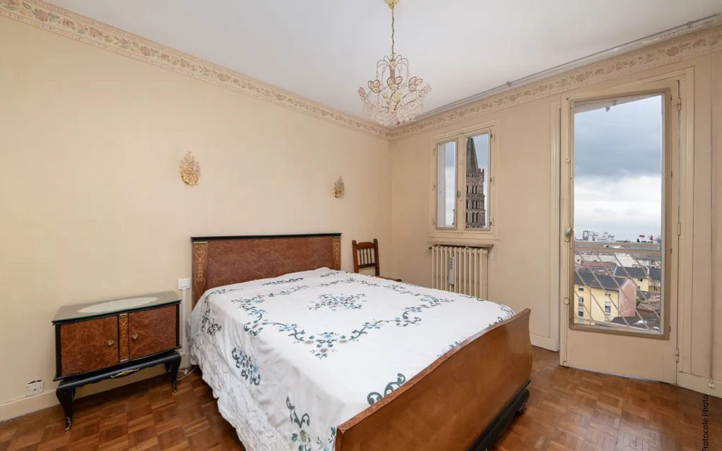 Chambres - Appartement T4 avec Vue Imprenable à Toulouse