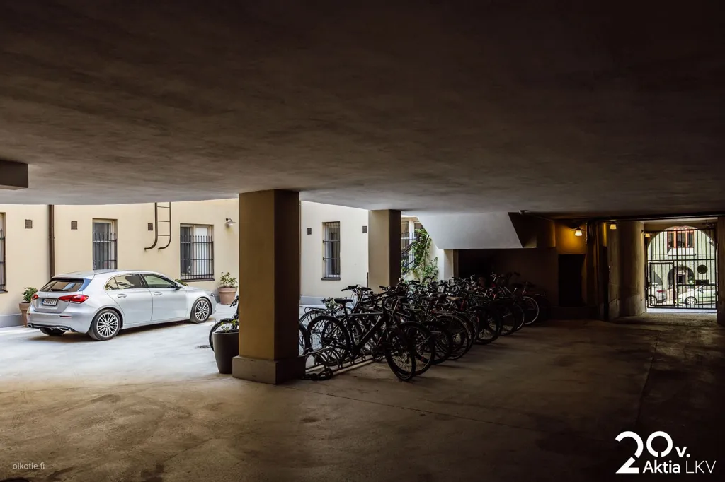 Garage - Distinctive Home with Bold Design in Kruununhaka