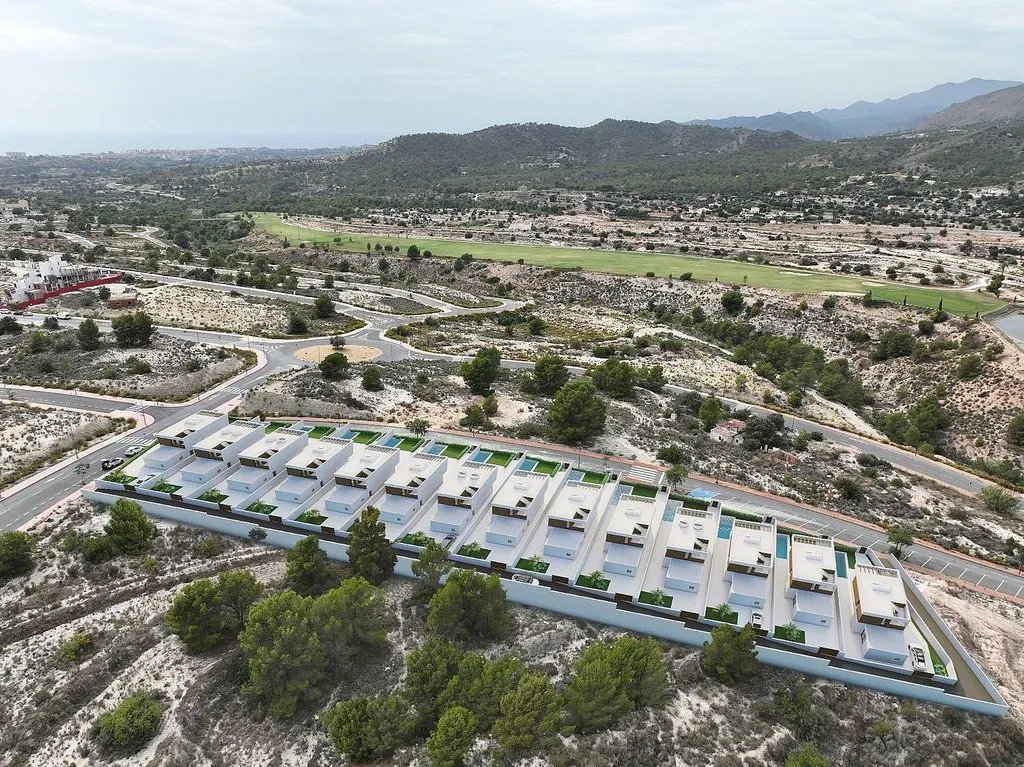 Vue aérienne - Modern Villa with Pool in Finestrat
