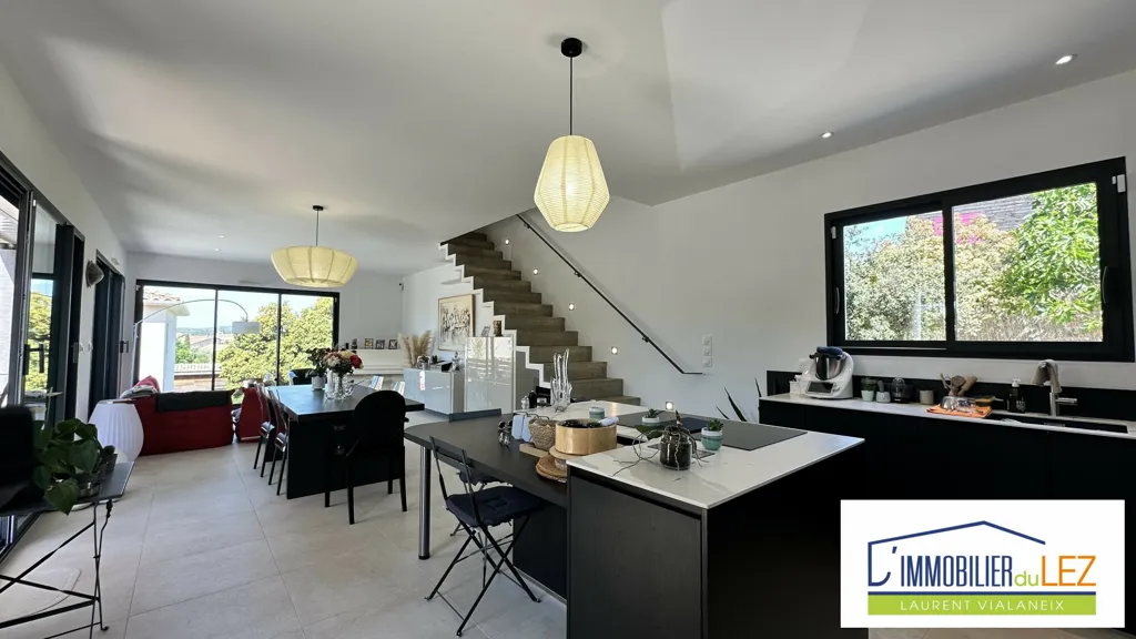 Söögituba - Modern Villa with Pool in Sussargues