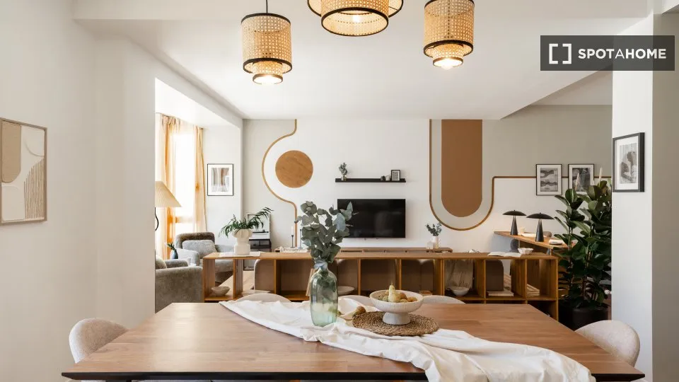 Söögituba - Furnished Apartment in Goya, Madrid